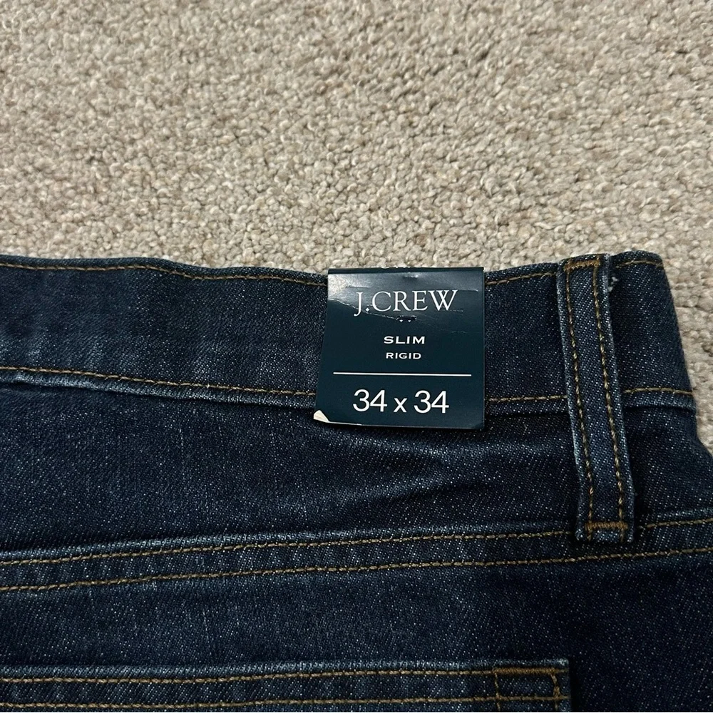 Men's J. Crew Slim Rigid Jeans 34x34 Dark Wash